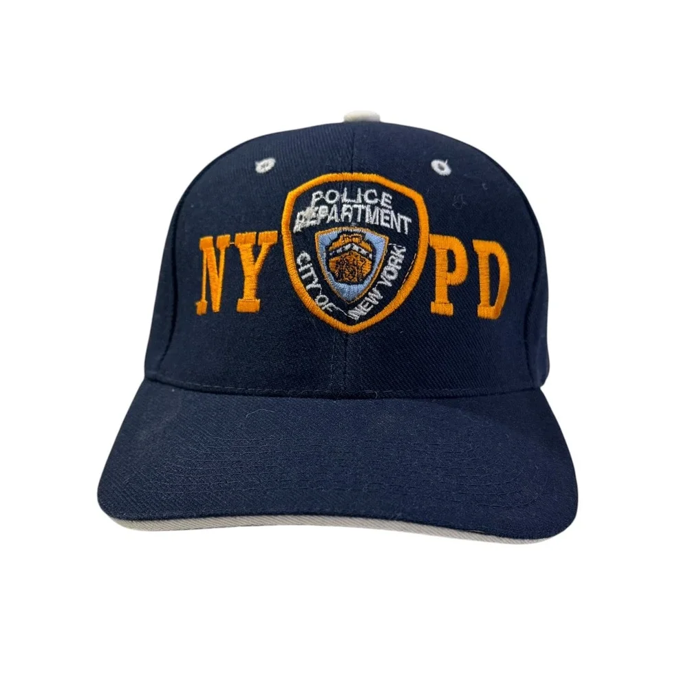NYPD Police Department New York City Baseball Cap Navy Blue Adjustable Hat